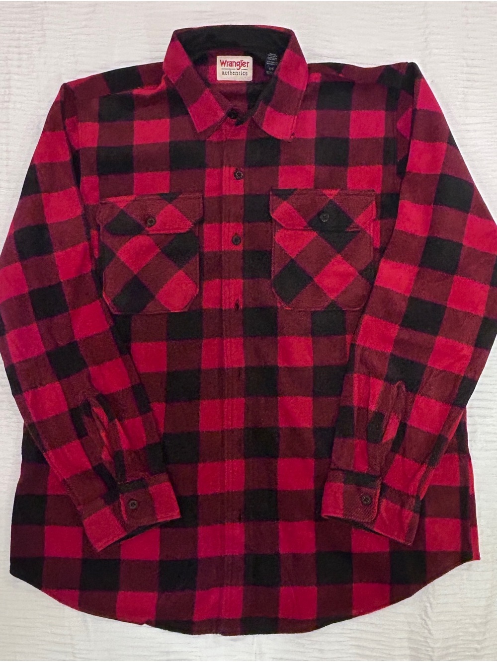 NWT Wrangler Authentics Men's Large L Heavyweight Flannel Shirt